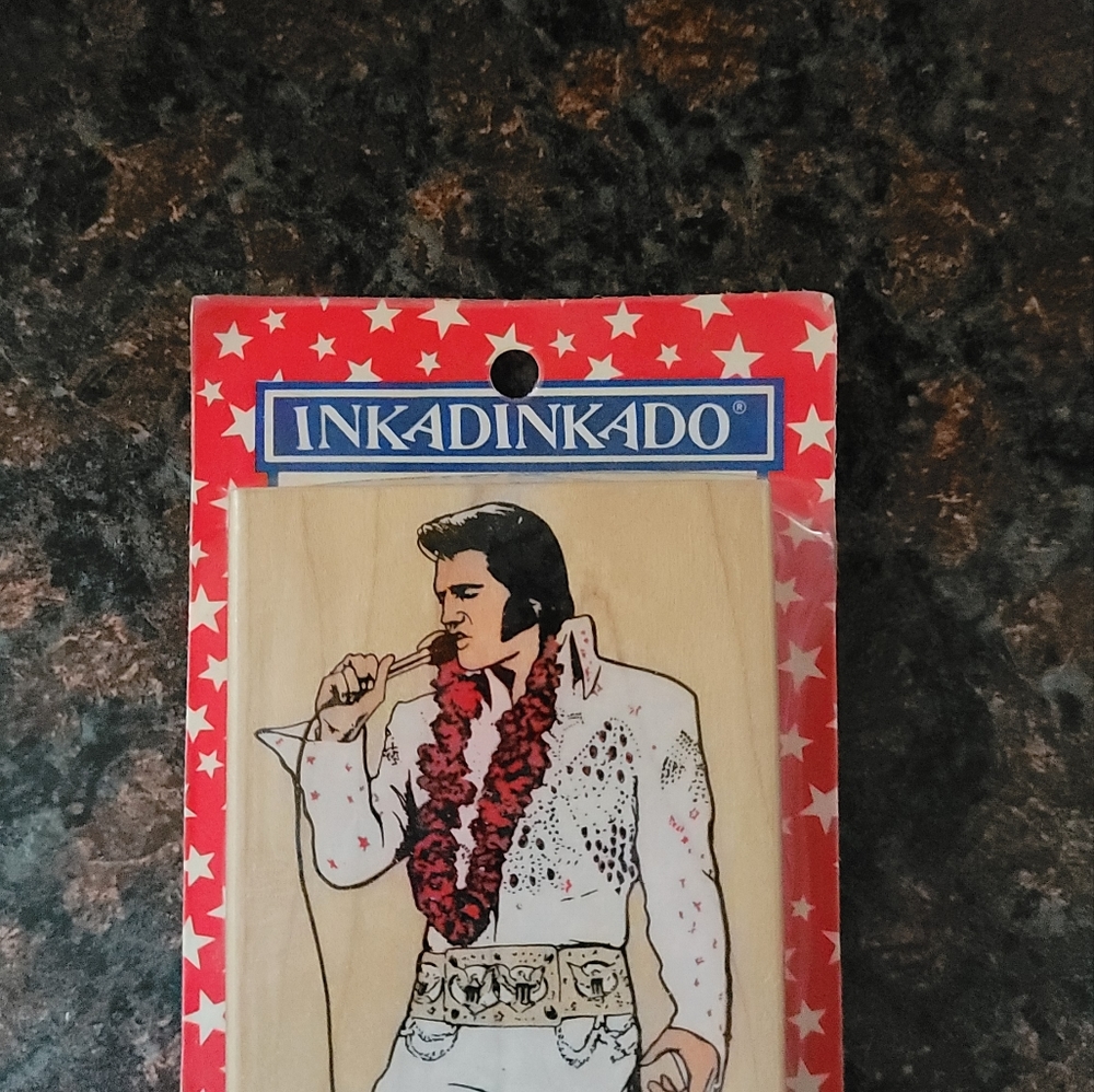 Inkadinkado Elvis Priesley Rubber stamp
